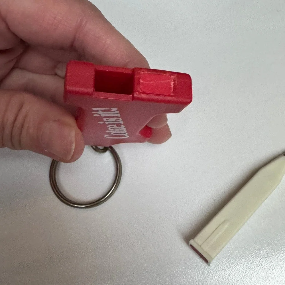 Coca Cola Number‎ 1 One Keychain  Hidden Mini Pen Does not Work Key Ring Fob